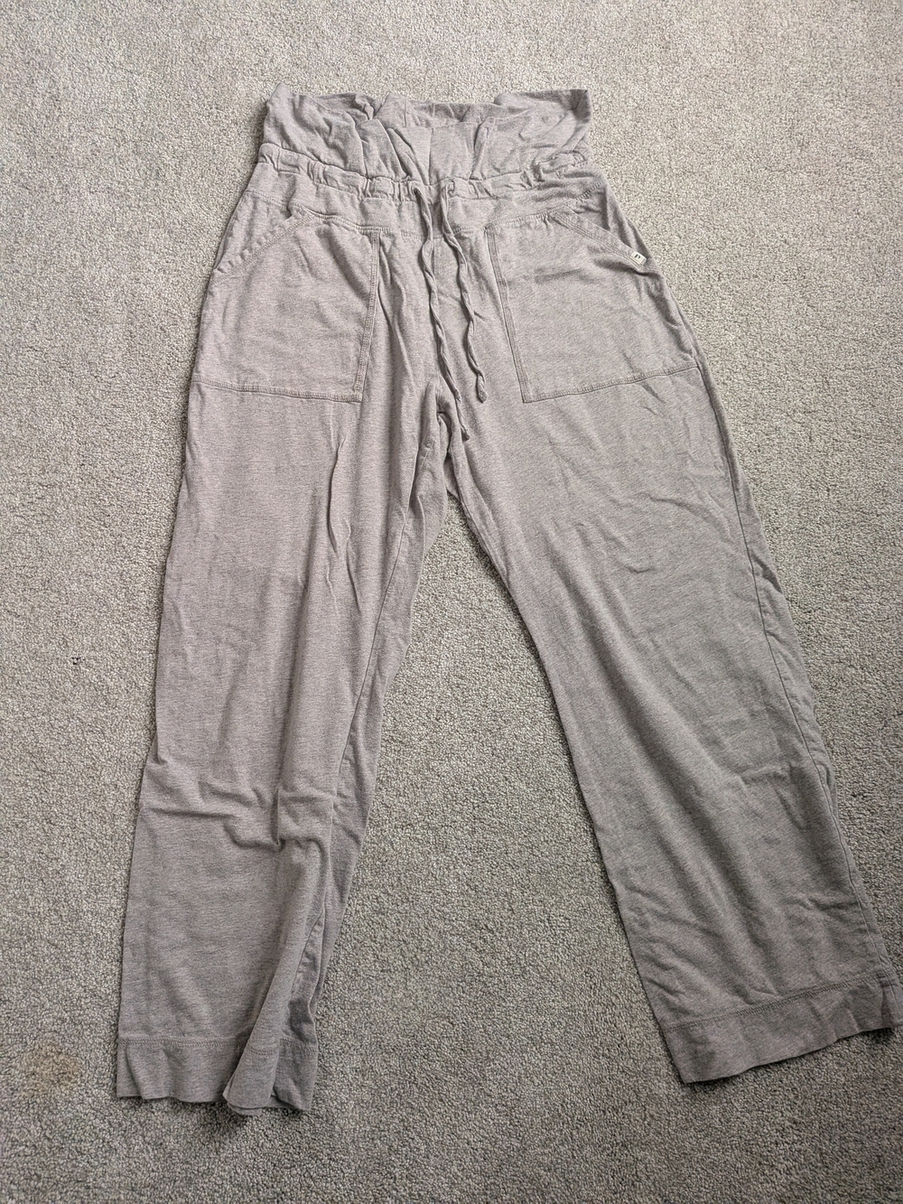 Pact Organic Cotton Women's Light Gray Drawstring Lounge Pants